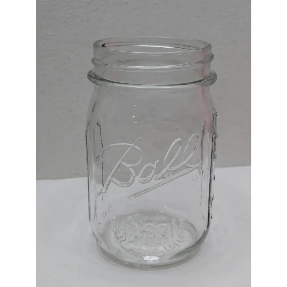 Ball Mason Canning Jar MORNING GLORY Flower Pint Special Edition 1970s Vintage